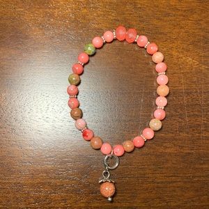 Handmade bracelet with charm